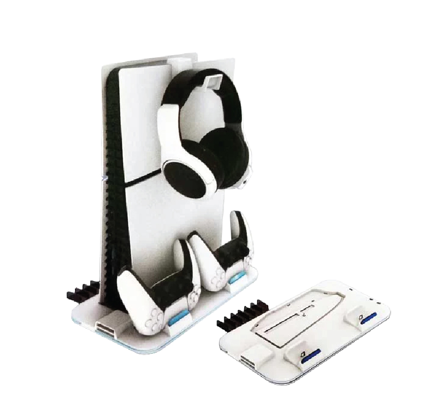Lucky Fox PS5 Cooling Charging Dock for PS5 Slim LF-P0527 White